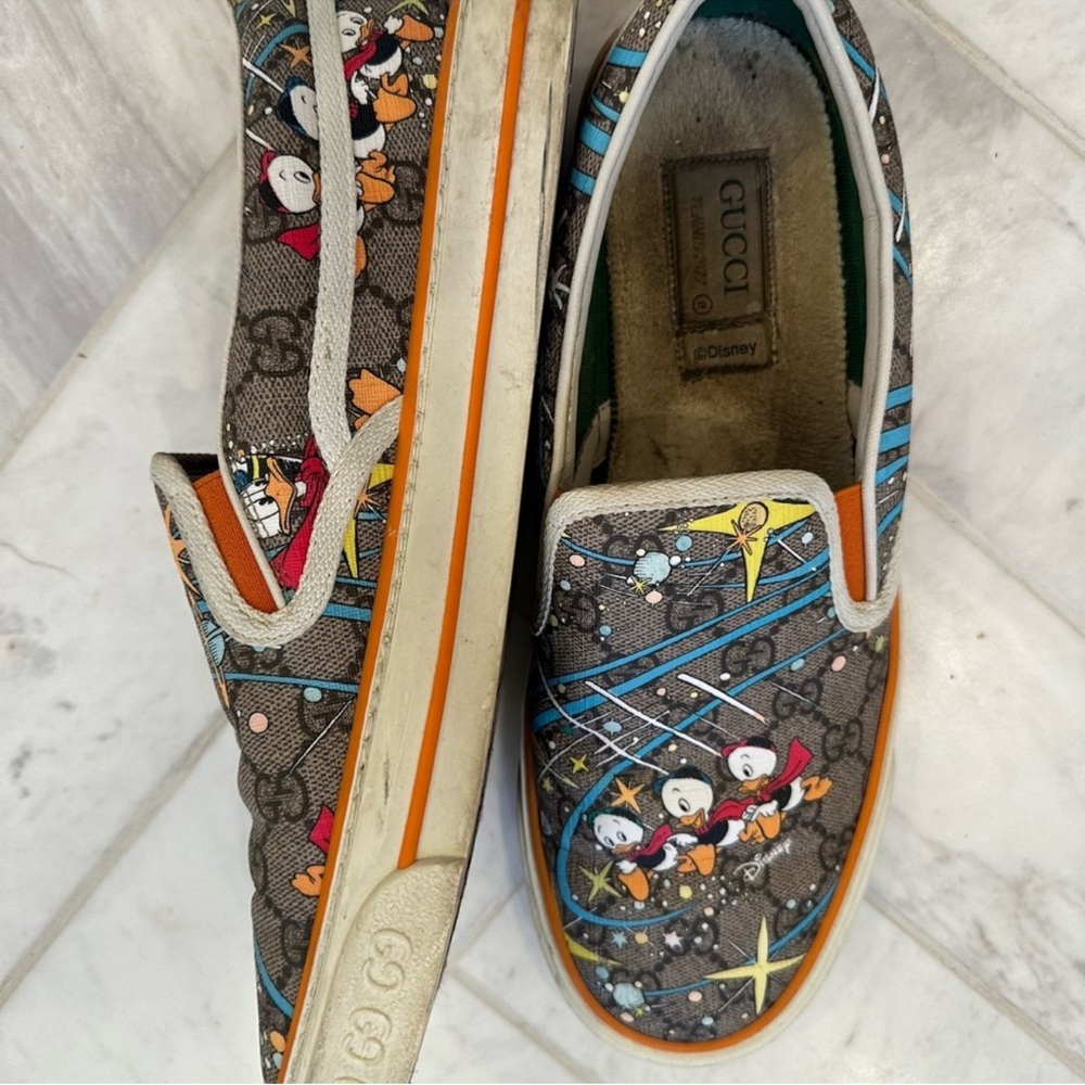 GUCCI X Disney| Tennis 1977 slip on Donald Duck - Picture 10 of 10